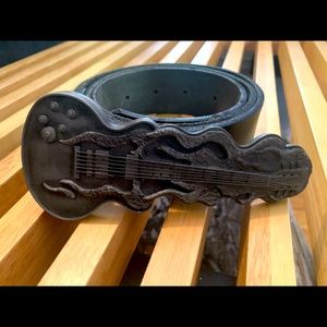 HEAVY METAL BUCKLES | black belt with buckle